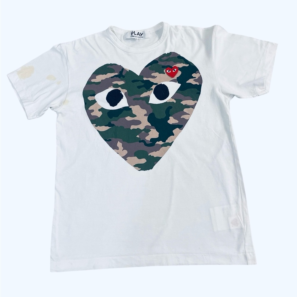 Comme Des Garçons Play Camo T Shirt
